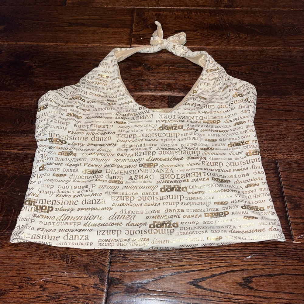 Gold Danza Halter top